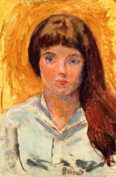 Head of a Girl with Loose Hair Artwork by Pierre Bonnard