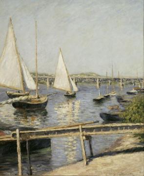 Voiliers A Argenteuil Artwork by Gustave Caillebotte