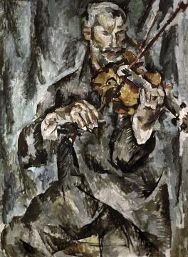 Violinist Romashkov Artwork by Pyotr Konchalovsky