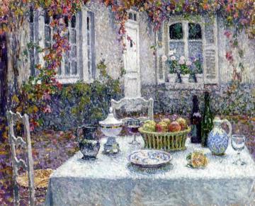 The Little Table Artwork by Henri Le Sidaner