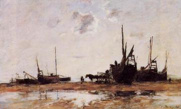 Berck, Low Tide Artwork by Eugène-Louis Boudin
