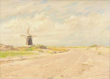 Windmill Near Skagen Artwork by Johan Krouthén