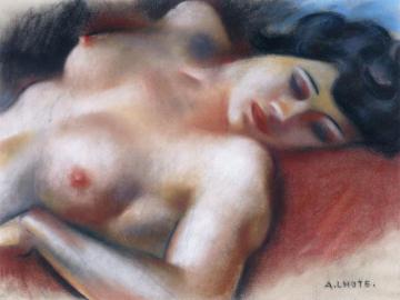 Reclining Nude Artwork by André Lhote