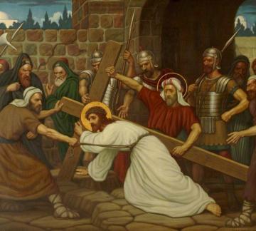 Jesus Falls the Second Time Artwork by Edward Arthur Fellowes Prynne