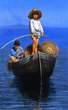 A Young Italian Fisher Artwork by Edmond-Jean de Pury
