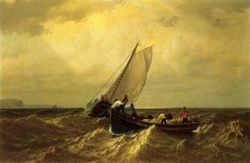 Fishing Boats on the Bay of Fundy Artwork by William Bradford