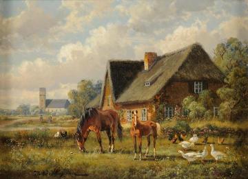 Summer In The Countryside Artwork by Hubert Kaplan