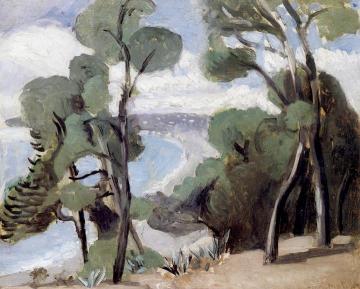 The Beach At Nice, View From The Château Artwork by Henri Matisse