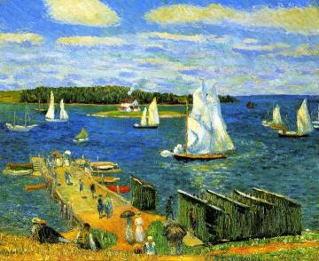 Mahone Bay Artwork by William James Glackens