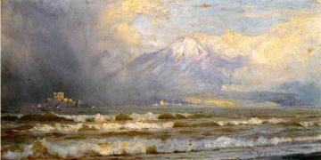 Vesuvius in winter Artwork by William Trost Richards