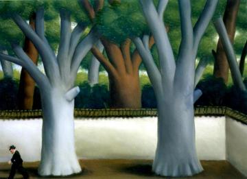 Man In The Street Artwork by Fernando Botero