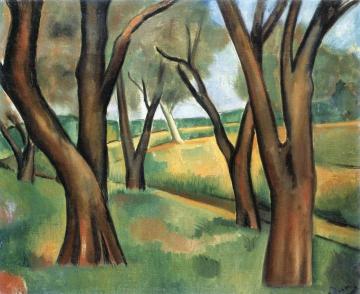 Trees At Cagnes Artwork by Andre Derain