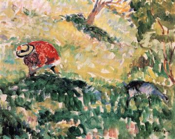 Peasant and Goat Artwork by Henri Lebasque