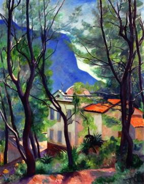 The House among the Trees, Villecroze Artwork by Henri Manguin