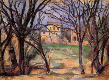 Trees And Houses Artwork by Paul Cezanne