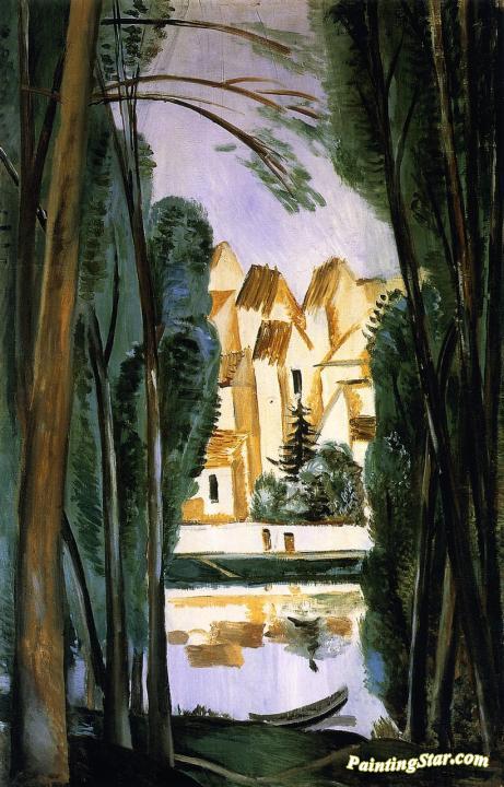 Landscape With A Boat By The Bank Artwork by Andre Derain