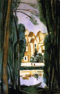 Landscape With A Boat By The Bank Artwork by Andre Derain