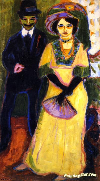 Dodo and Her Brother Artwork by Ernst Ludwig Kirchner