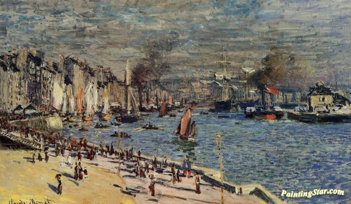 View of the Old Outer Harbor at Le Havre Artwork by Claude Oscar Monet