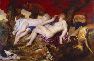 Diana and her Nymphs Artwork by Peter Paul Rubens
