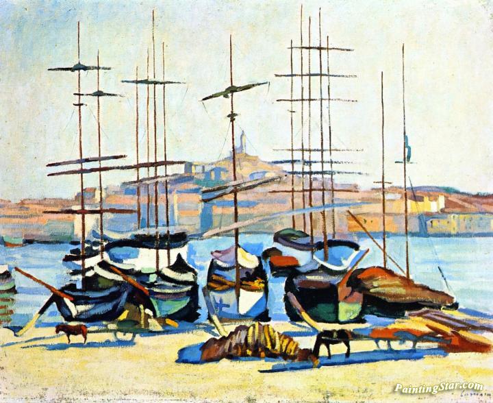 The Port of Marseliles Artwork by Albert Marquet