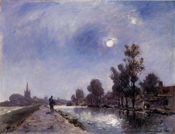 The Towpath Artwork by Johan Berthold Jongkind