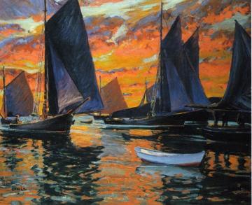 Sails In The Sunset Artwork by Jonas Lie