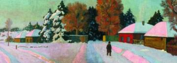 Winter Day Artwork by Nikolai Krymov