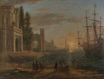 A Seaport Artwork by Claude Lorrain