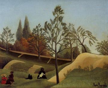 View of the Fortifications Artwork by Henri Rousseau