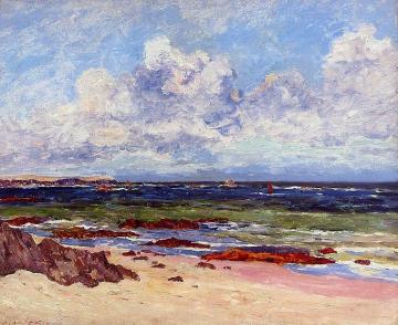 The Coast at Fort Penthievre, Quiberon Peninsula Artwork by Maxime Maufra
