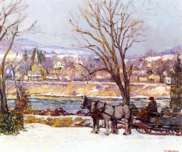 Across the River Artwork by Edward Willis Redfield