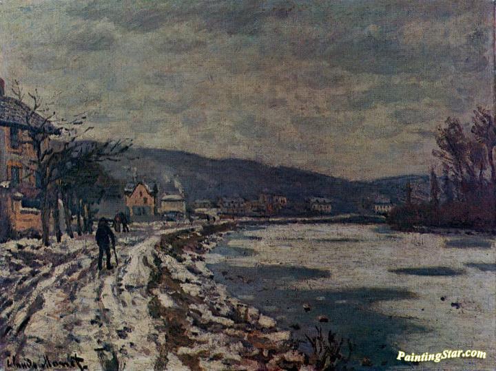 The Seine at Bougival Artwork by Claude Oscar Monet