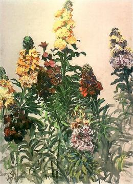 Flowers Artwork by Leon Jan Wyczolkowski