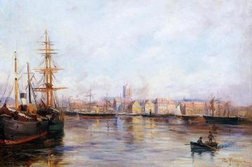 The Port Artwork by Edmond Petitjean