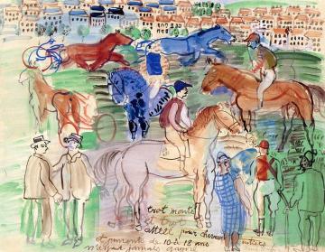 Races At Vincennes Artwork by Raoul Dufy