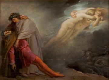 Dante And Virgilus Artwork by Anne-Louis Girodet de Roussy-Trioson