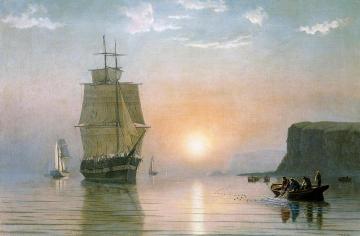 Sunrise off Grand Manan Artwork by William Bradford