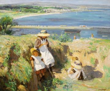 In The Sun, Newlyn Artwork by Dame Laura Knight