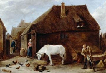 The Chaff-cutter Artwork by David Teniers II