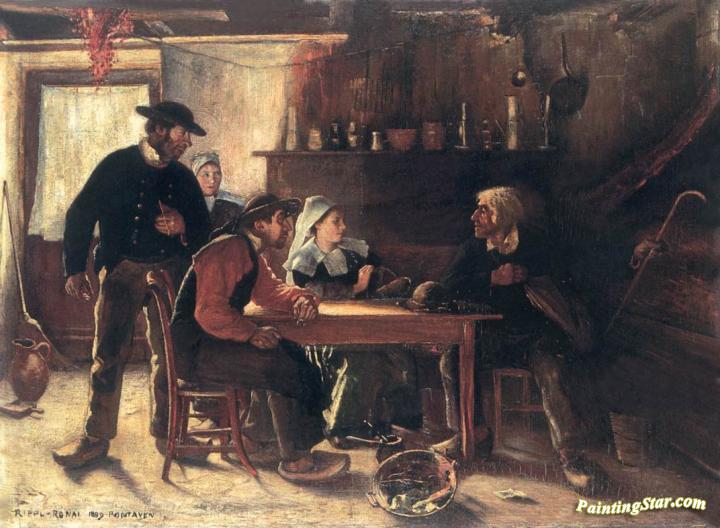 Inn at Pont-Aven Artwork by József Rippl-Rónai