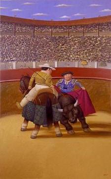 La corrida Artwork by Fernando Botero