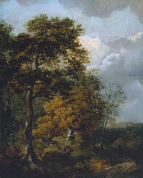 Landscape with a Peasant on a Path Artwork by Thomas Gainsborough