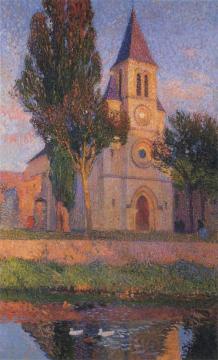 Church in Labastide Artwork by Henri Martin
