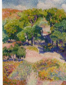 Cypresses Artwork by Henri Edmond Cross