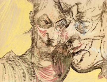 Portrait of Helena and Theodore Bialynickich-Birula Artwork by Stanislaw Ignacy Witkiewicz