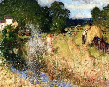 Haying Artwork by Pierre Eugène Montézin