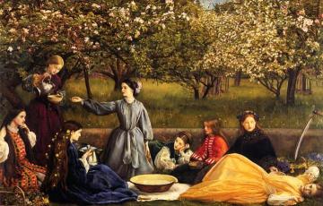 Apple Blossoms Artwork by Sir John Everett Millais