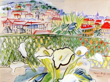 The Terrace At Nice Artwork by Raoul Dufy