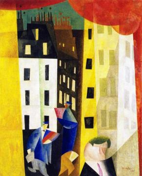 Architecture Ii Artwork by Lyonel Feininger